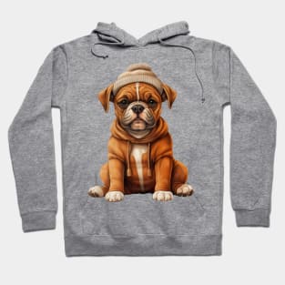 Winter Boxer Dog Hoodie